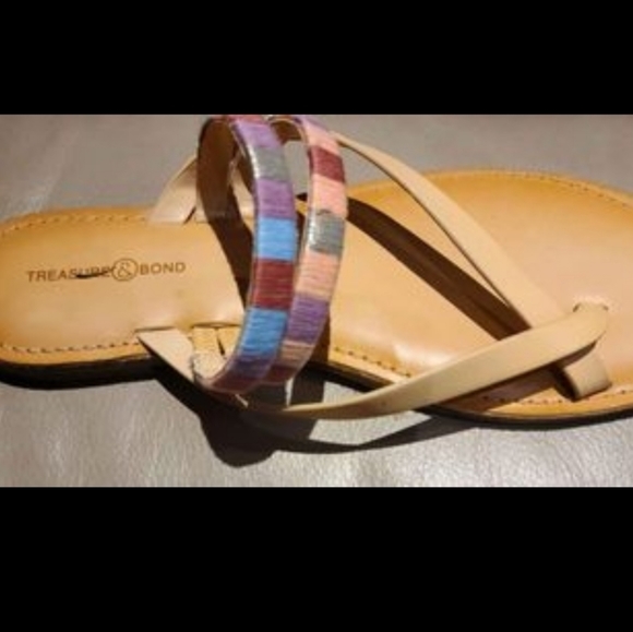 NEW TREASURE & BOND Walker Slide Sandal ,Hot Earth flats Comfy and classy - Picture 5 of 7